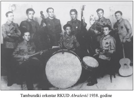 RKUD "Abrašević", tamburaški orkestar 1938. Izvor: knjiga "Mostar moj grad br. 5"