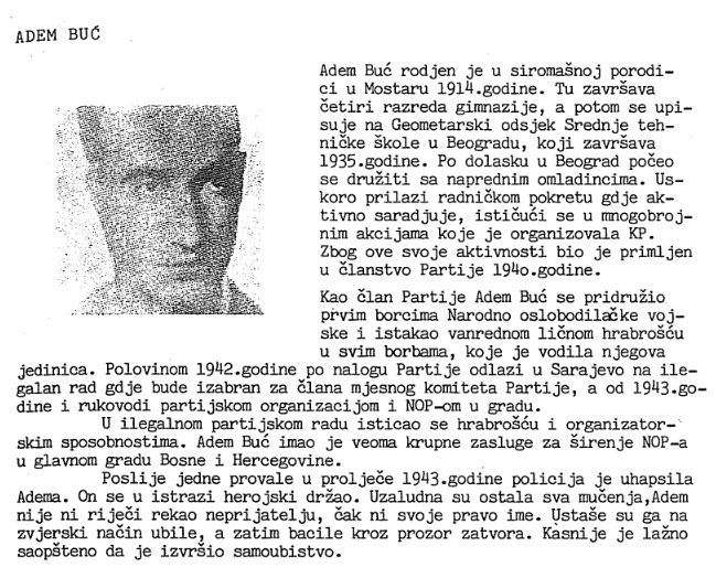 Buć's bio as per "Geodetski glasnik"