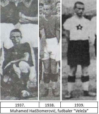 kolaž slika Muhameda Hadžiomerovića, fudbalera "Veleža" (slikano 1937-1939.)