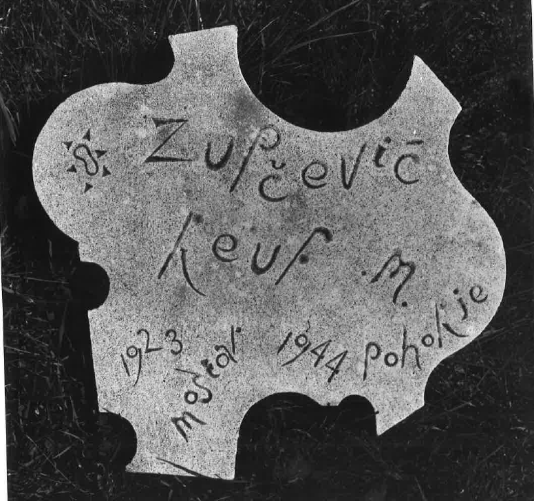 Zubčević Reuf, memorial plaque 1965. Zubčević Reuf, memorial plaque 1965.