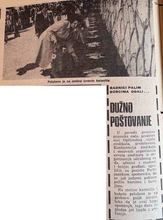 Arhivski članci o spomeniku Arhivski članci o spomeniku
