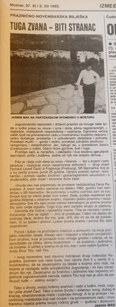 Arhivski članci o spomeniku Arhivski članci o spomeniku