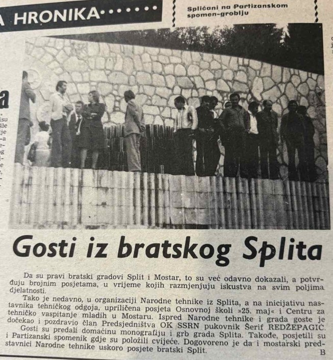 Arhivski članci o spomeniku Arhivski članci o spomeniku