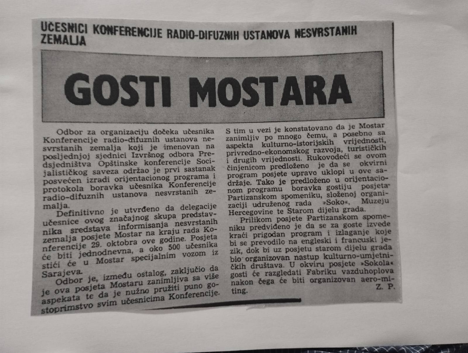Arhivski članci o spomeniku Arhivski članci o spomeniku