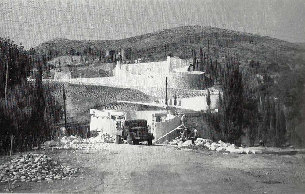 Partizanski spomenik - izgradnja 1965