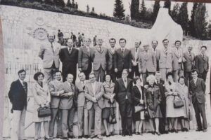 Reunion, visiting the Partisan Memorial Cemetery in 1980.